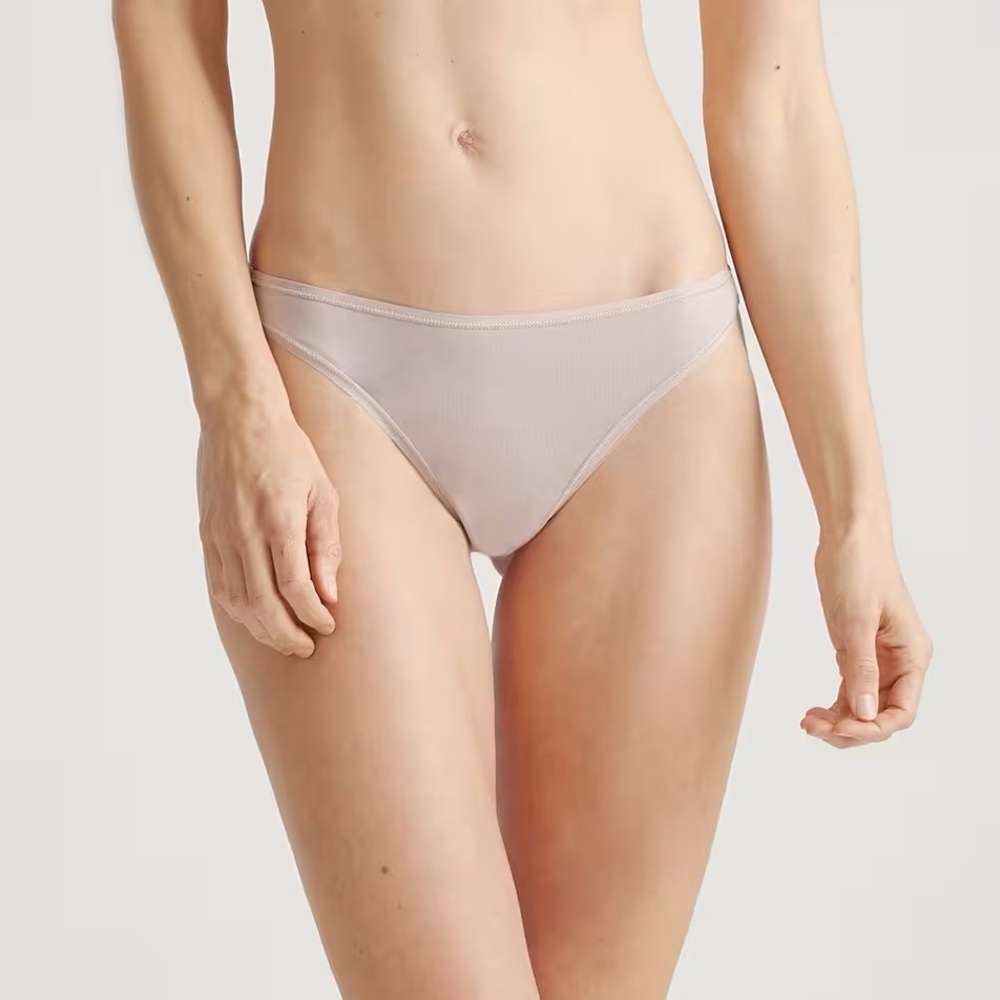 New Quince Organic Cotton Thong 6 Pack Mink Sz S